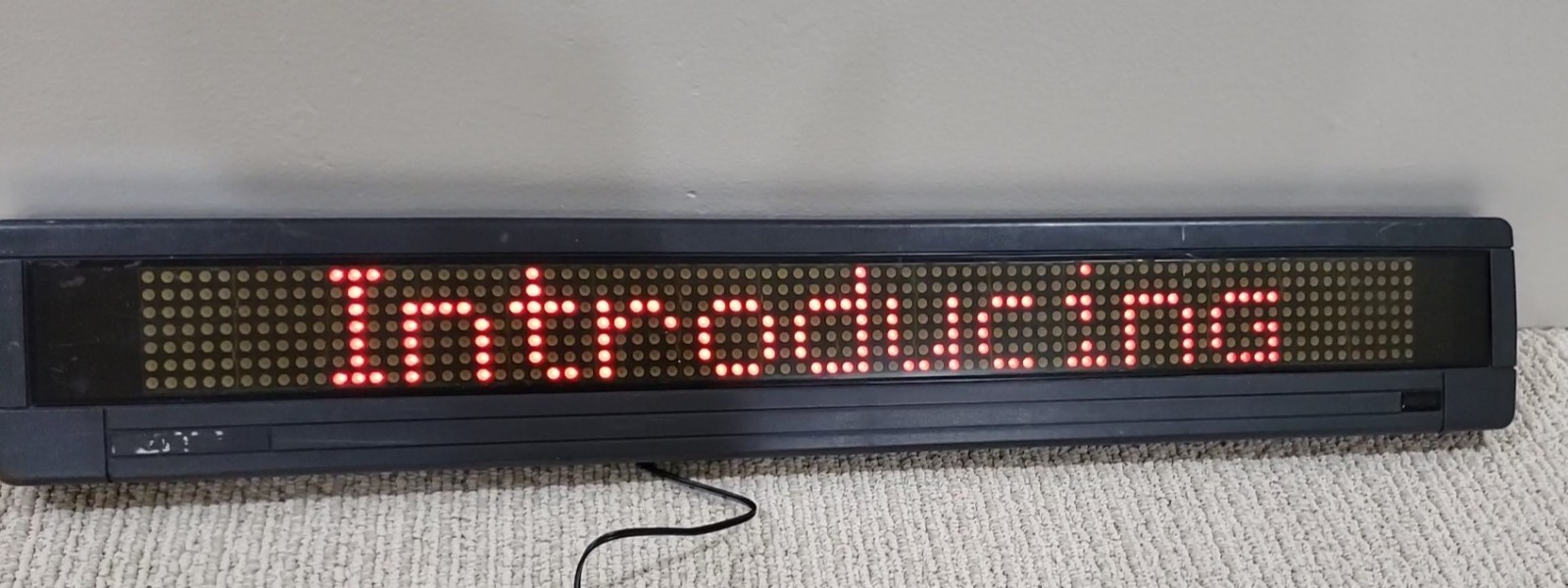2 Adaptive Micro Systems Alpha 220C Message Display Sign-No Remote Or Power Cord