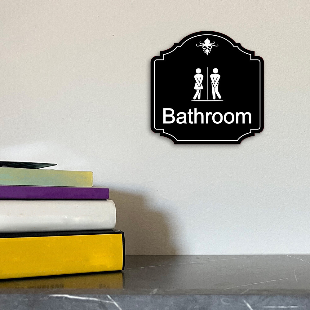 Heritage Plus Bathroom Wall or Door Sign | Home Decor