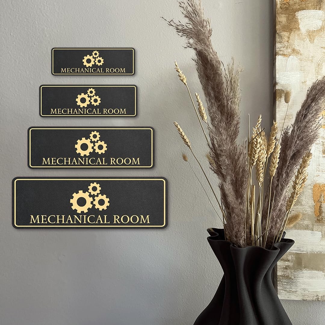 Standard Plus Mechanical Room Wall or Door Sign | Workplace Safety Signage