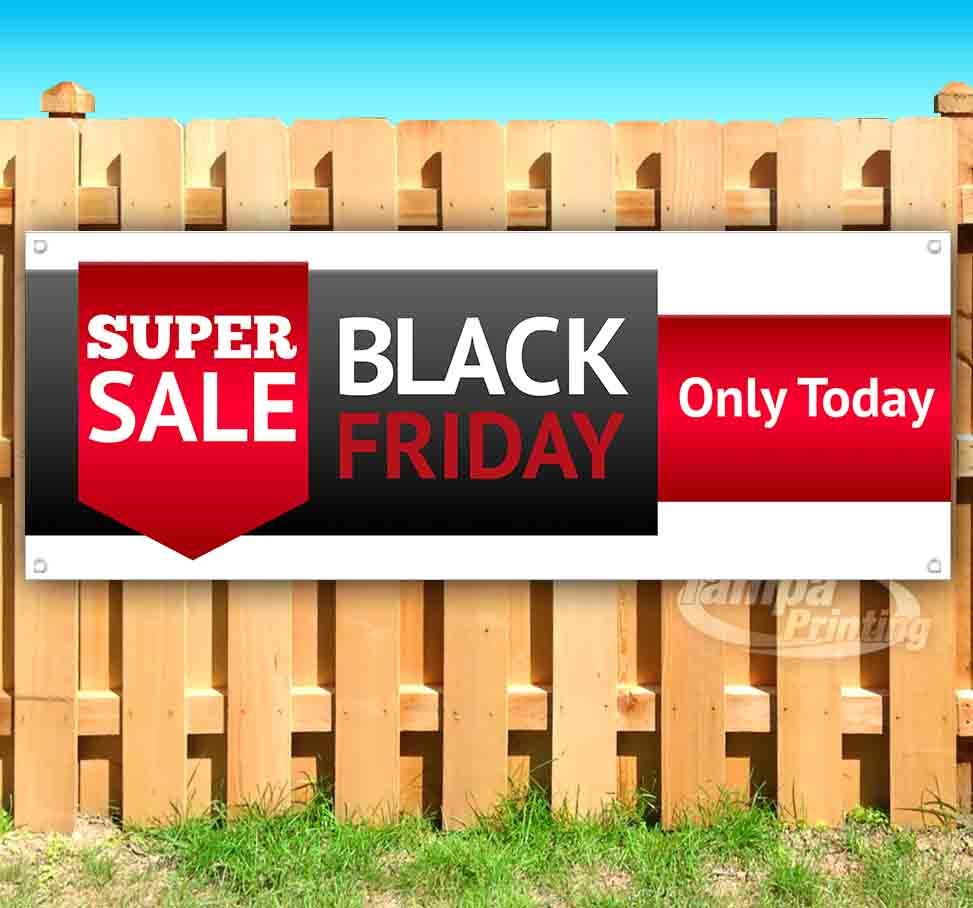 BLACK FRIDAY SUPER SALE Advertising Vinyl Banner Flag Sign Many Sizes USA