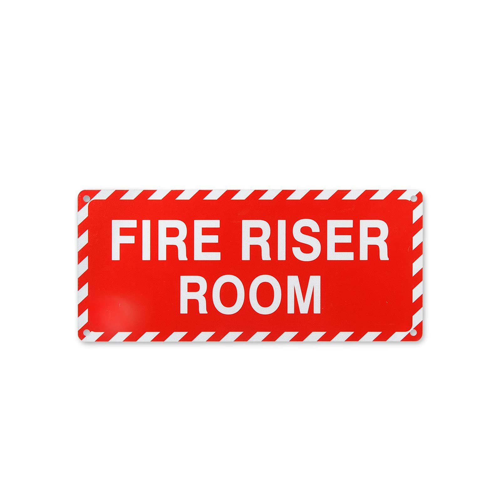 Fire Riser Room Sign 4.5×10 Inch 40 Mil Aluminum Reflective UV Protected Plate
