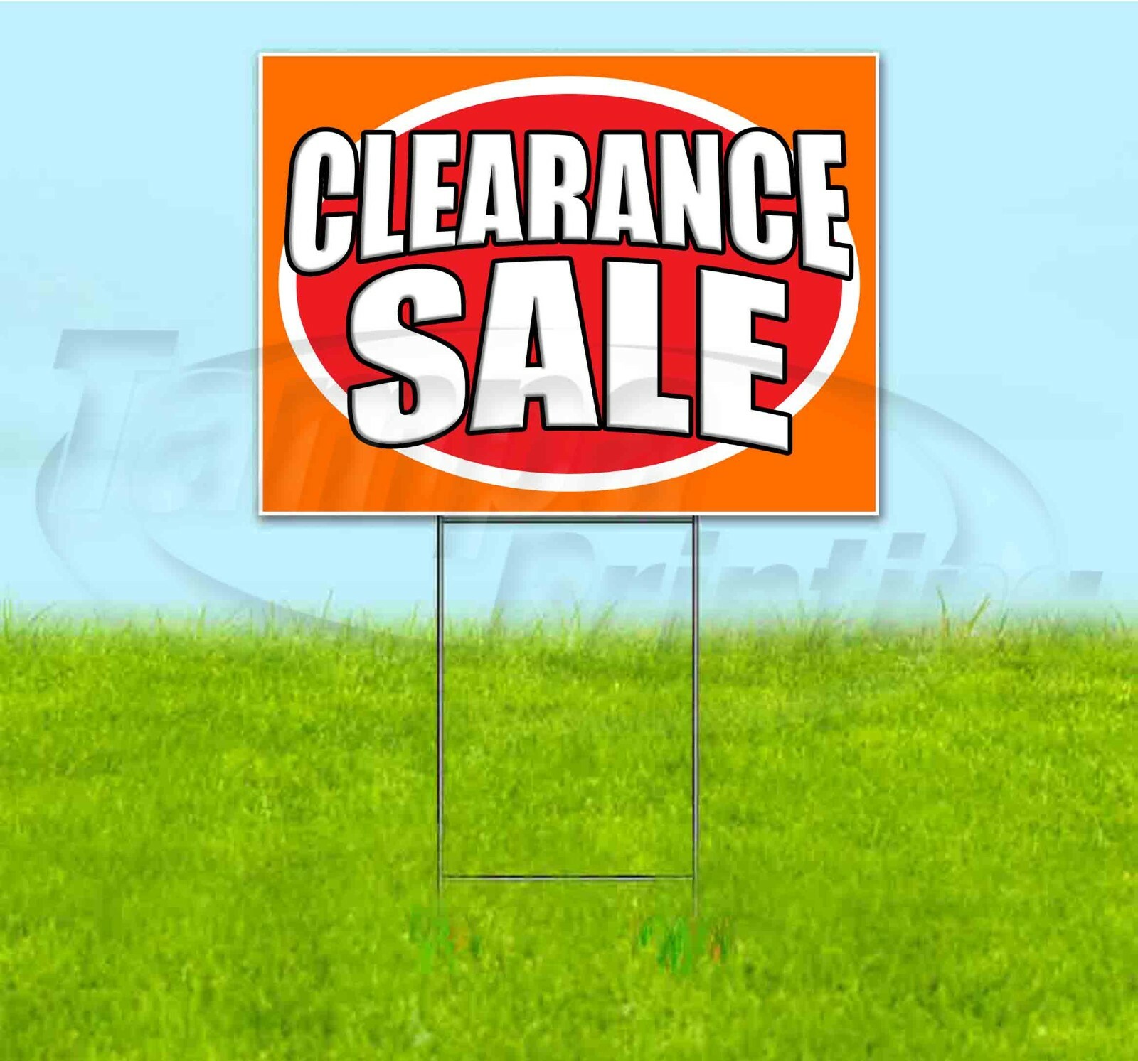 CLEARANCE SALE 18×24 Yard Sign WITH STAKE Corrugated Bandit BUSINESS DEALERSHIP