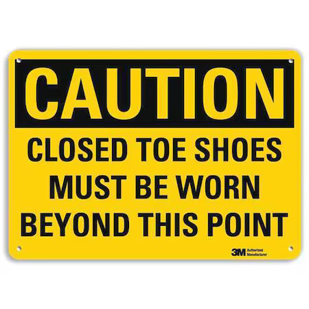 Lyle U4-1133-Ra_10X7 Safety Sign, 7 In Height, 10 In Width, Aluminum, Vertical