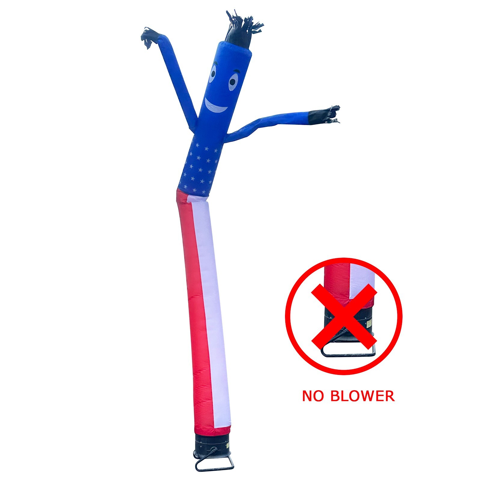 USA Flag Inflatable Dancer 210T Polyester 20Ftx18In Air Sky Puppet Wind Dancer