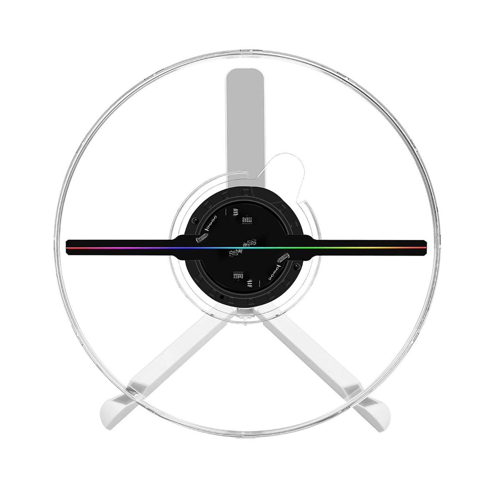 Desktop 3D Holographic Projector 32cm Wifi Led Logo Holographic Light Player
