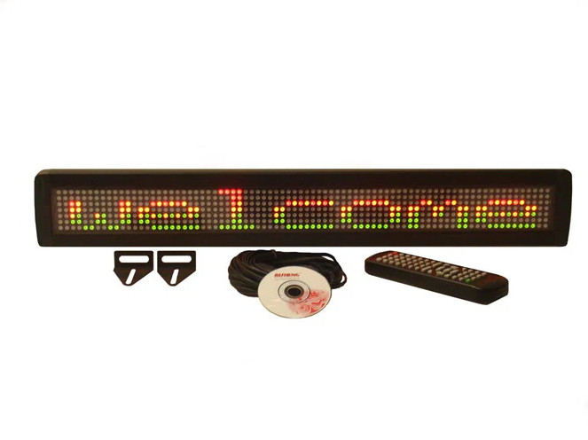 ML-Series Tri-Color Single Line Indoor Programmable LED Sign (4″ X 26″)