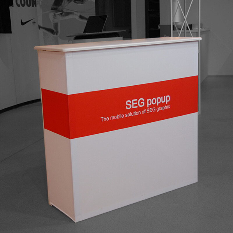 39″ SEG Pop UP Counter Custom Trade Show Display Banner Stand Counter Table Gift
