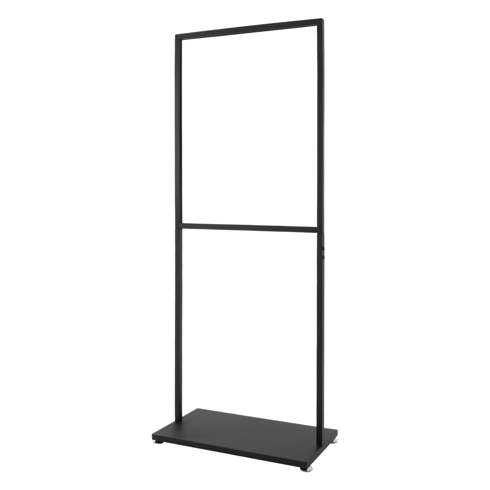 Rectangular Metal Advertising Display Stand Freestanding Poster Display Stand