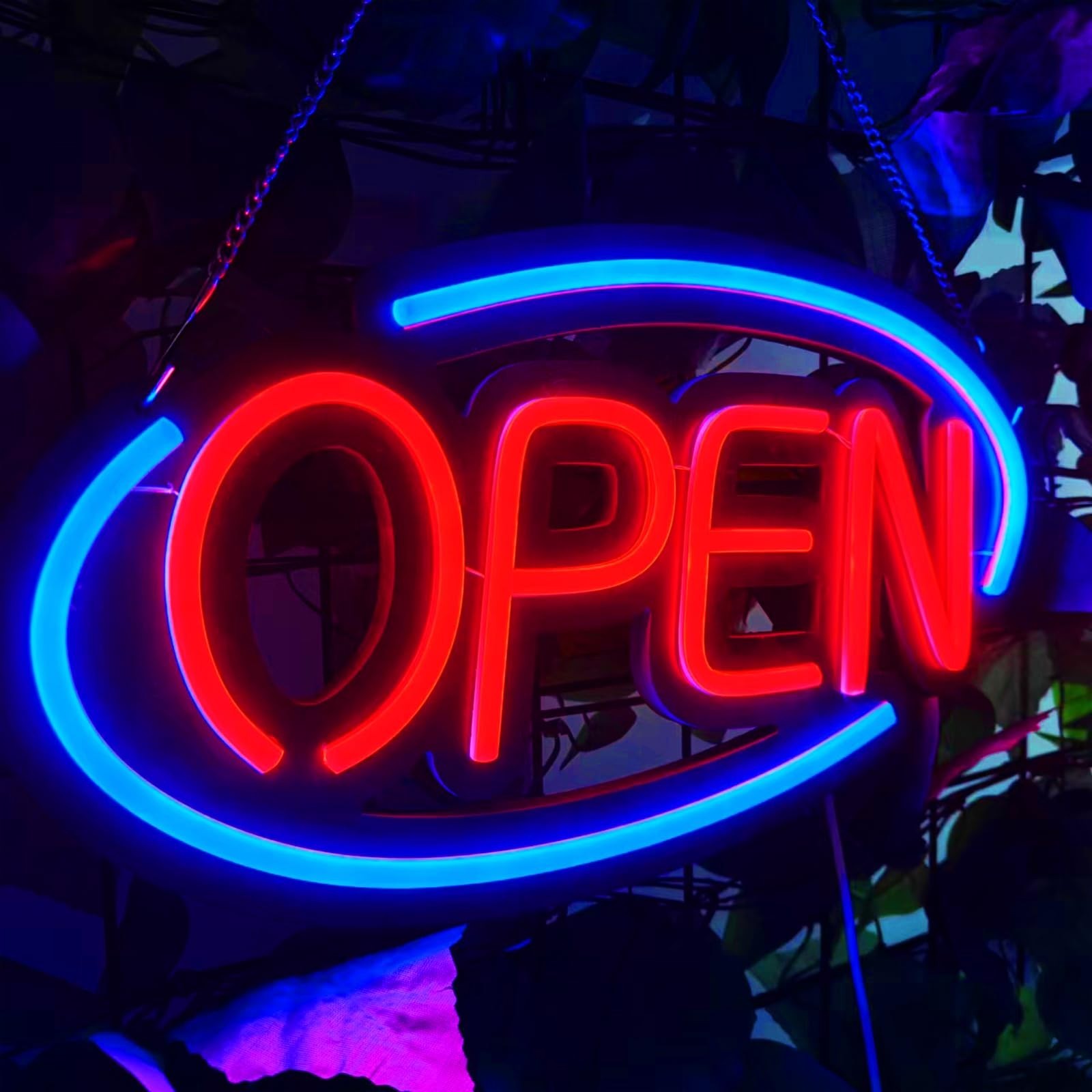 Bright Dimmable LED Open Neon Sign for Business, Store, Bar, Office – 14.17″x7.8