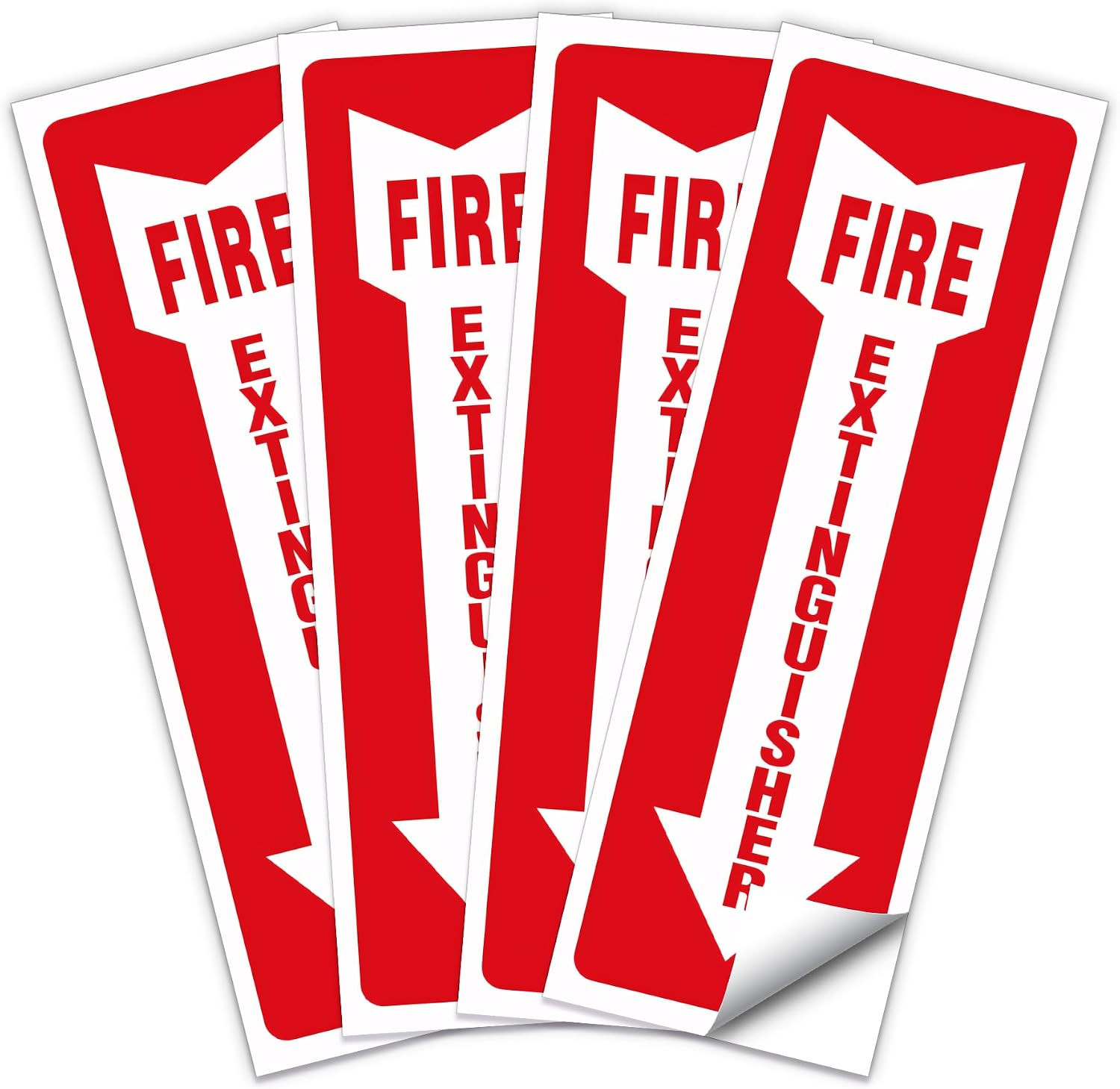 20 Pcs Fire Extinguisher Signs,Safety Sign Sticker 4 x 12 5 Mil Vinyl Industrial