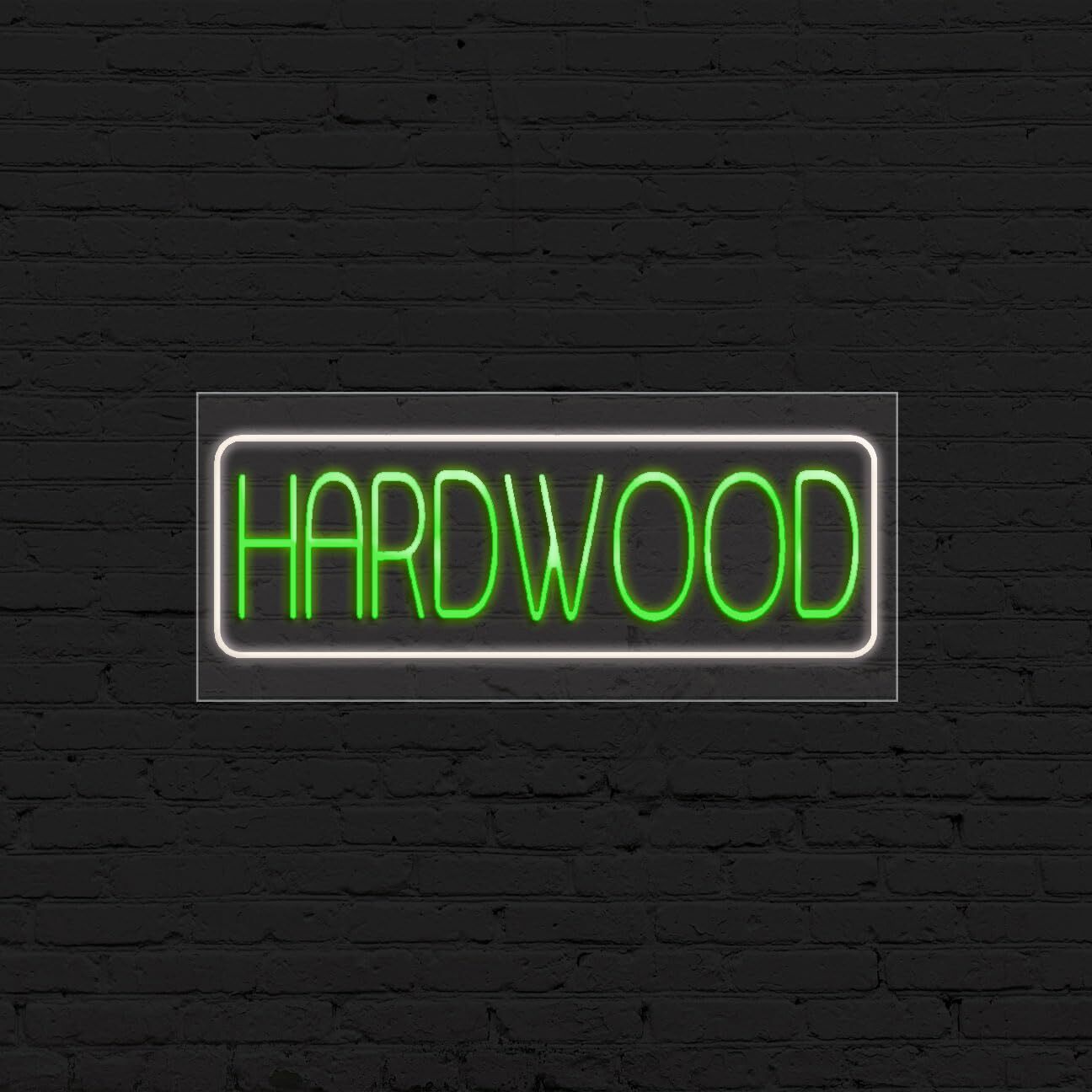 Hardwood Sign for Business Displays | LED Flex Neon | 32″W x 13″H x 1″D