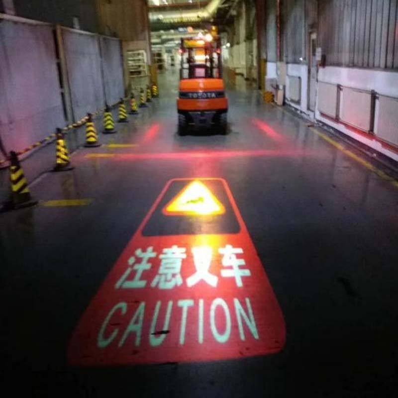 DC 10-80V 20W Customized LED Logo Gobo Projector Warning Sign for Forklift Truck