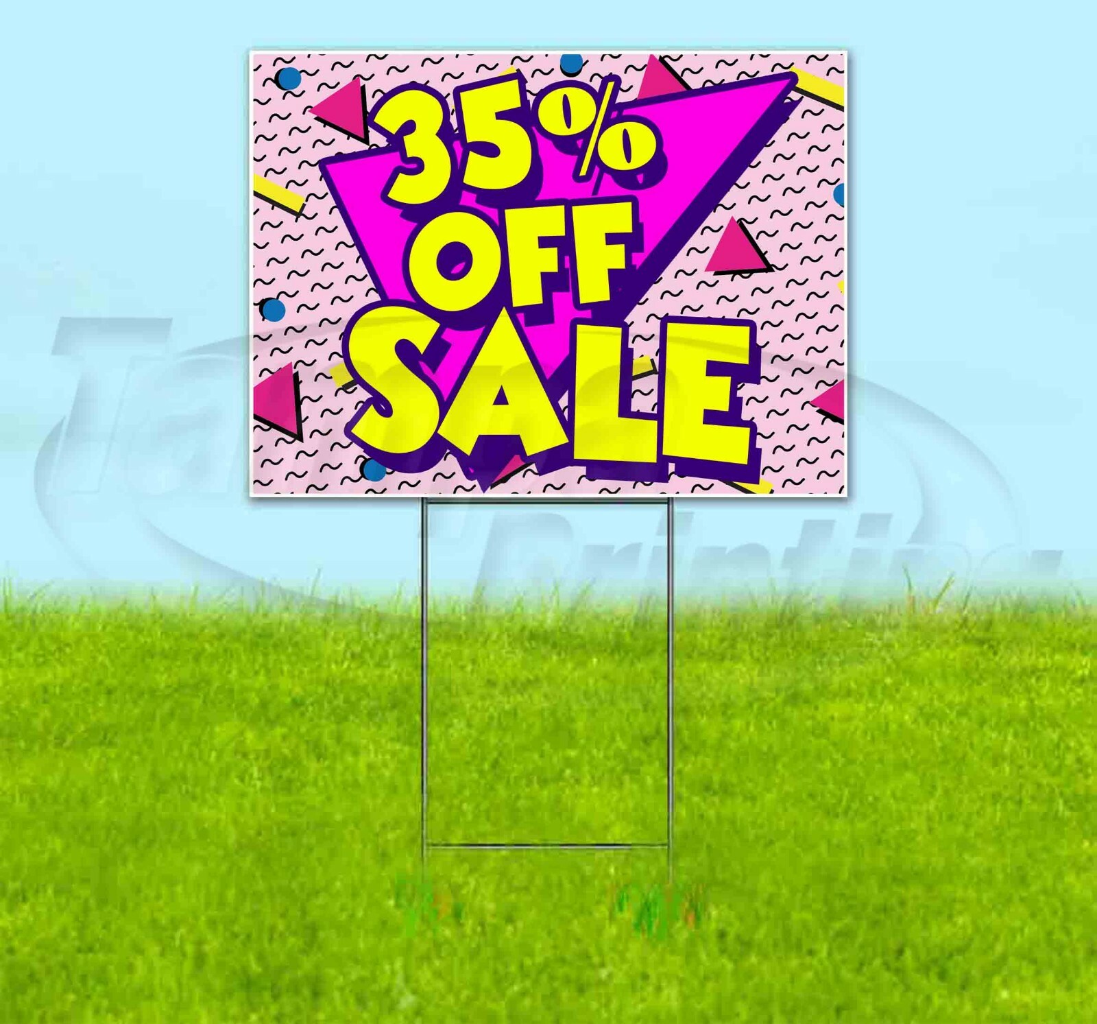 35% OFF SALE 18×24 Yard Sign Corrugated Plastic Bandit Lawn Business USA