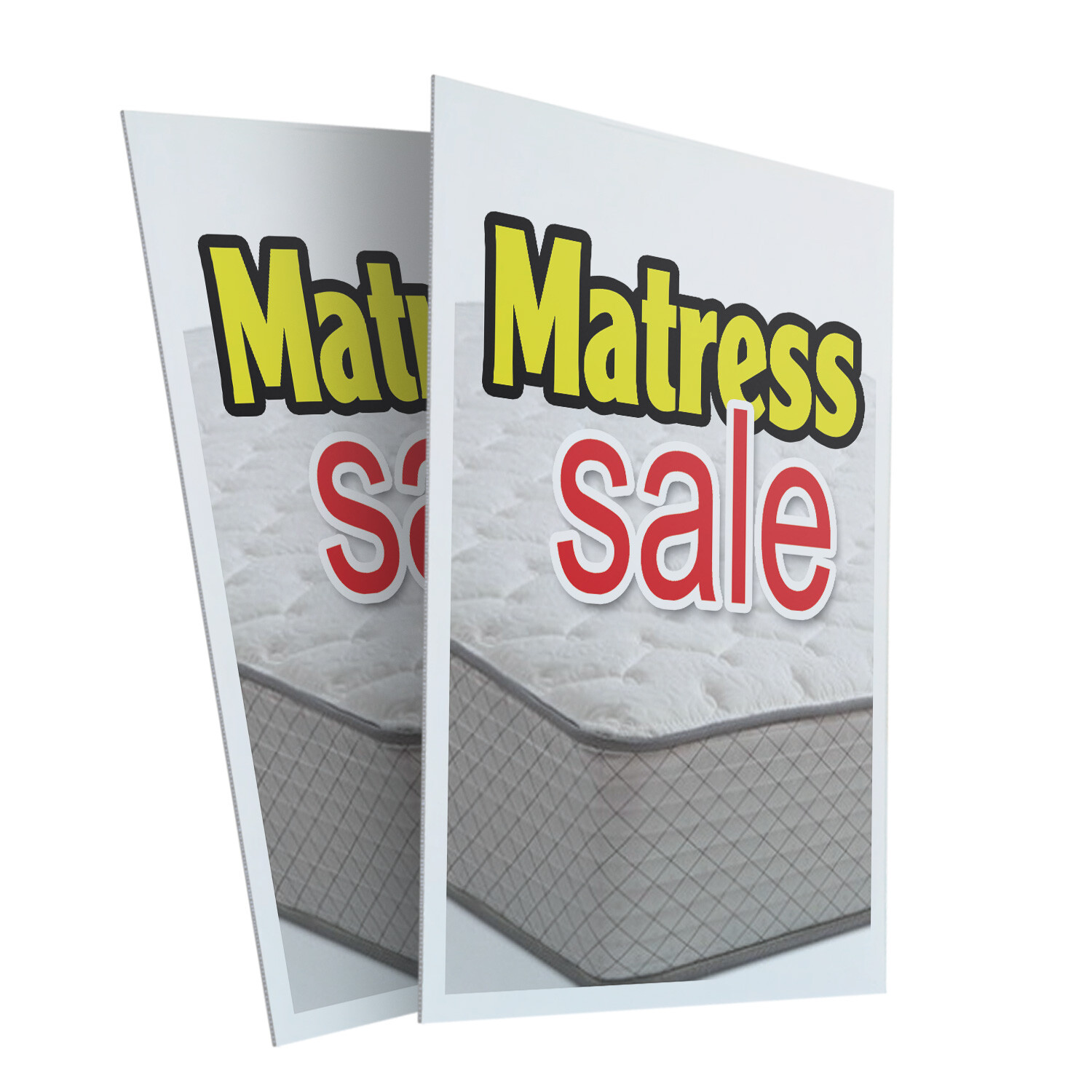 Matress Sale 24″ x 36″ 2 Pack Of Store Sign Plastic Or Decal