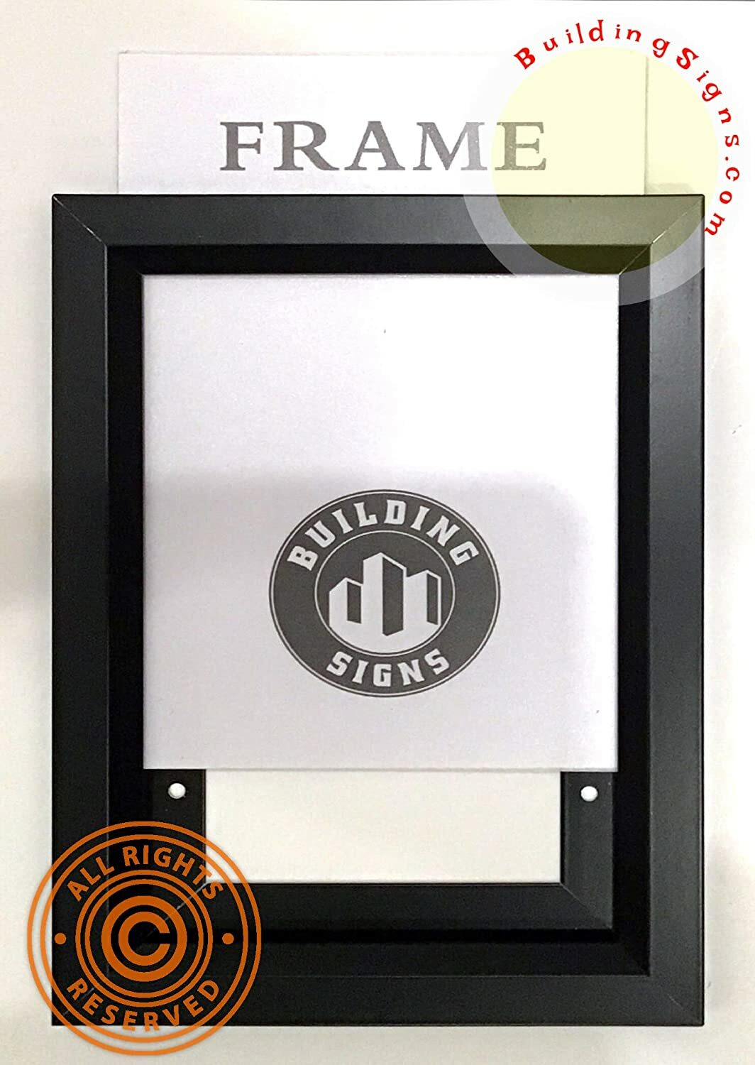 Elevator Inspection Frame Black 8.5×11 (Heavy Duty – Aluminum)–REF24-1027