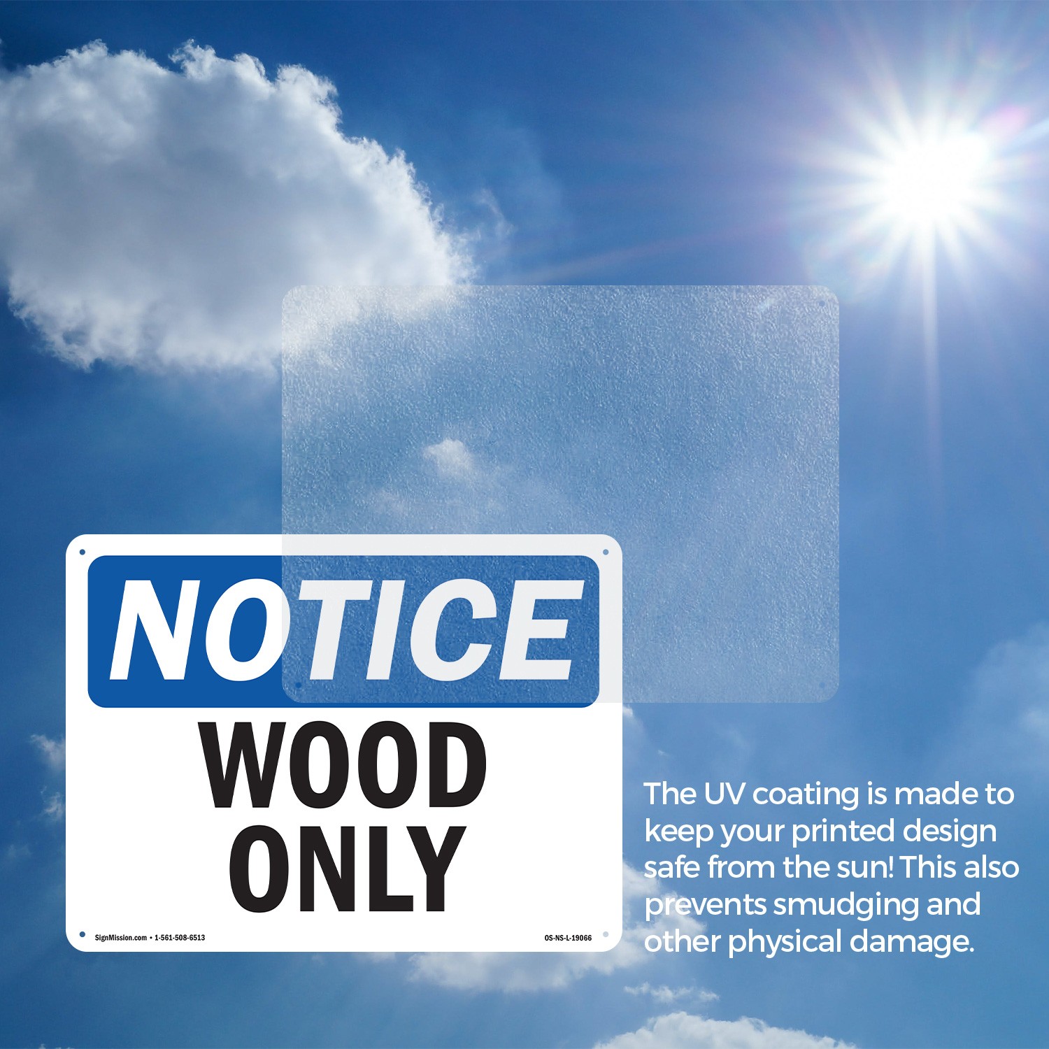Wood Only OSHA Notice Sign Metal, Plastic, Or Decal – 5 or 10 Pack