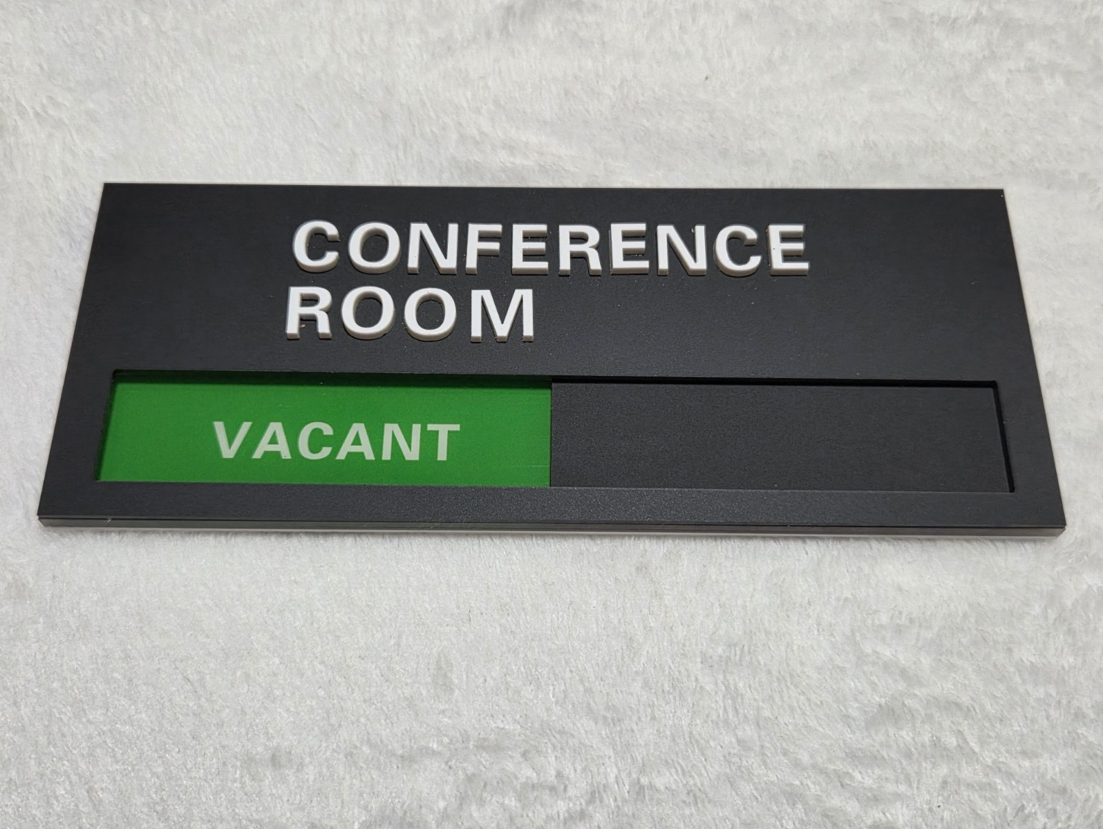Conference Room – In Session/Vacant Privacy Sign, 7.75” x 3.25” Magnetic Slide