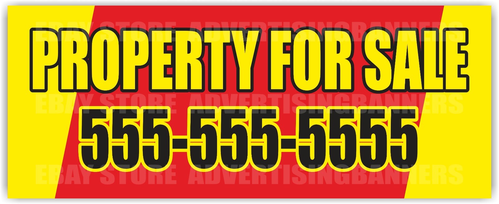 PROPERTY FOR SALE Advertising Banner Vinyl Sign Rent Realtor Dealer Custom Phone