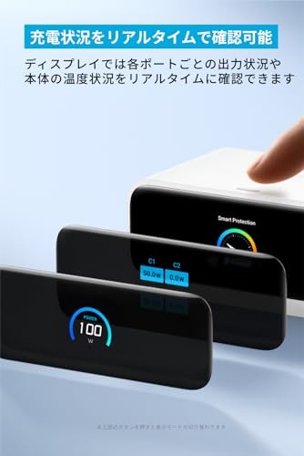 Anker Nano Charging Station 7-in-1 100W Retractable USB-C Cable USB Tap Power