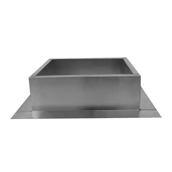 Box Is 19 In. Wide X 19 In. Long X 6 In. High Aluminum Roof Curb