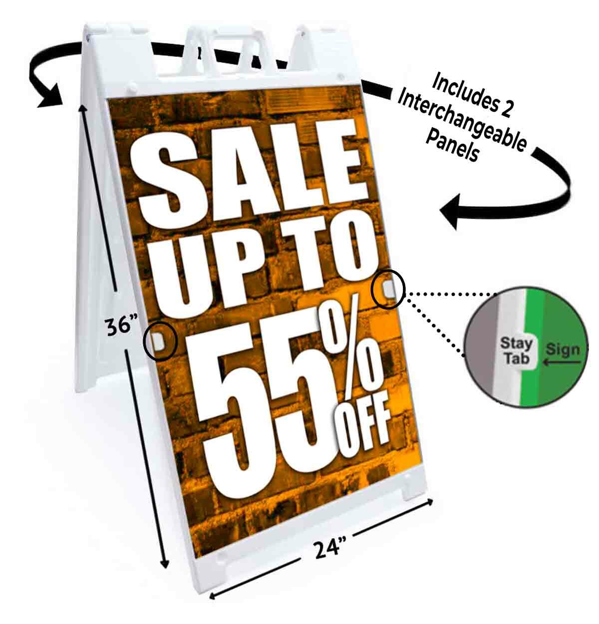 Sale Up To 55% Off Signicade 24×36 A Frame Sidewalk Sign Double Sided