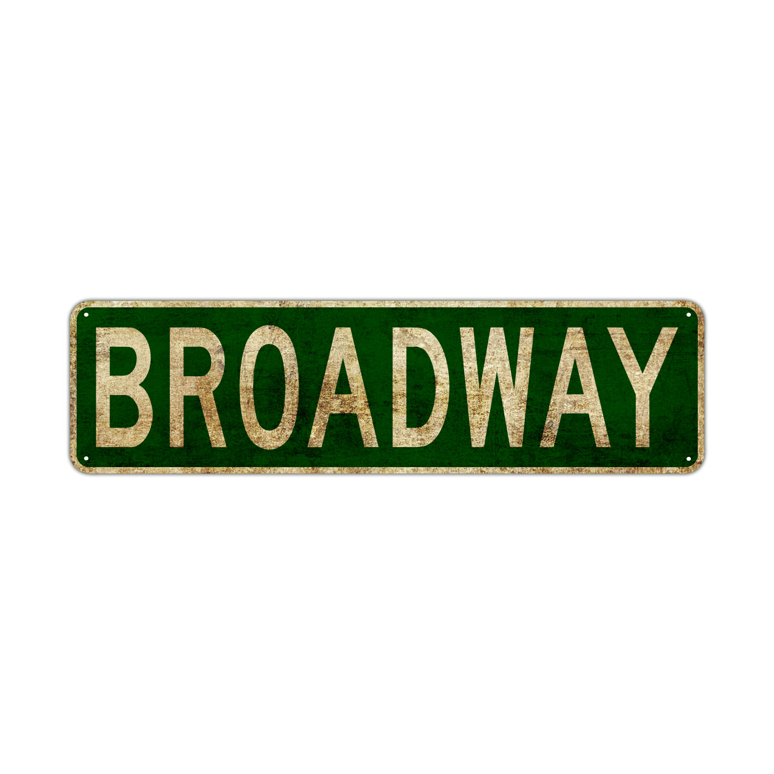 Broadway Street Vintage Theater Garage Décor Famous Show US Aluminum Metal Sign