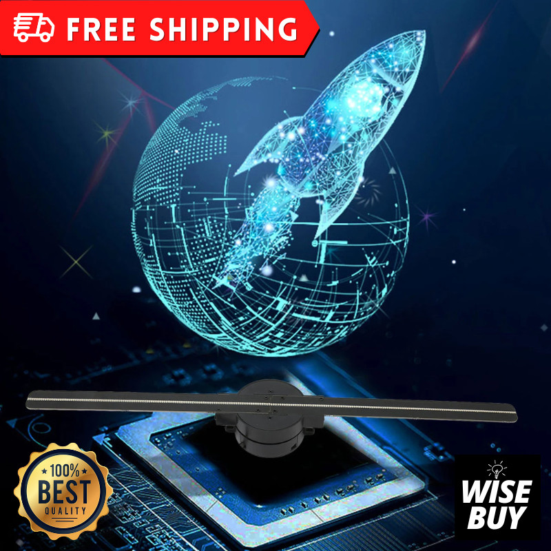 3D Hologram Fan Display – 16.5″ WiFi LED Projector with 224 Light Beads, 2000×22