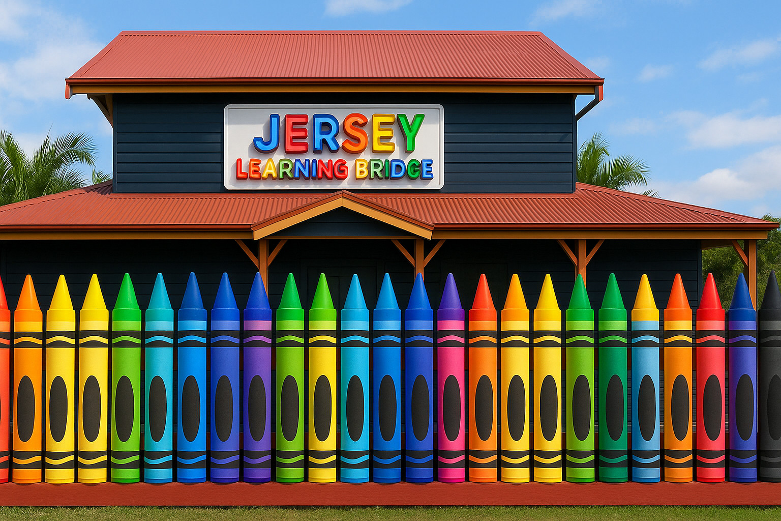 Montessori Preschool Daycare LED Channel Letters Custom Outdoor Storefront Sign