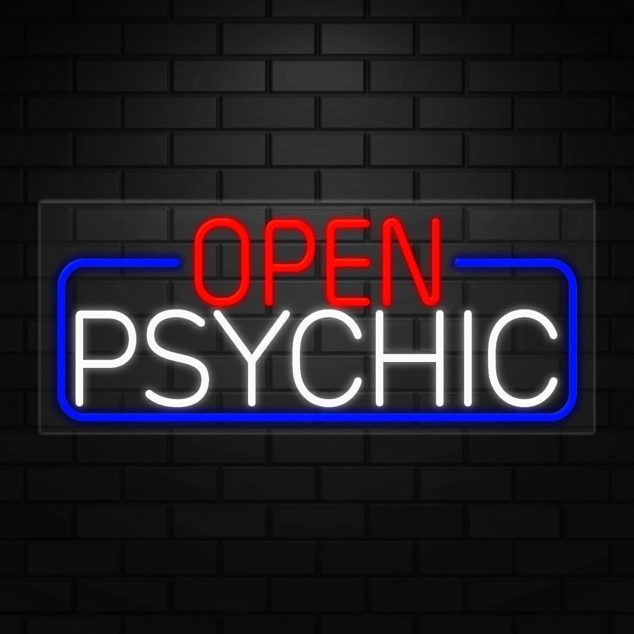 Open Psychic Neon Sign for Retail Displays | LED Flex Neon | 32″W x 13″H x 1″D