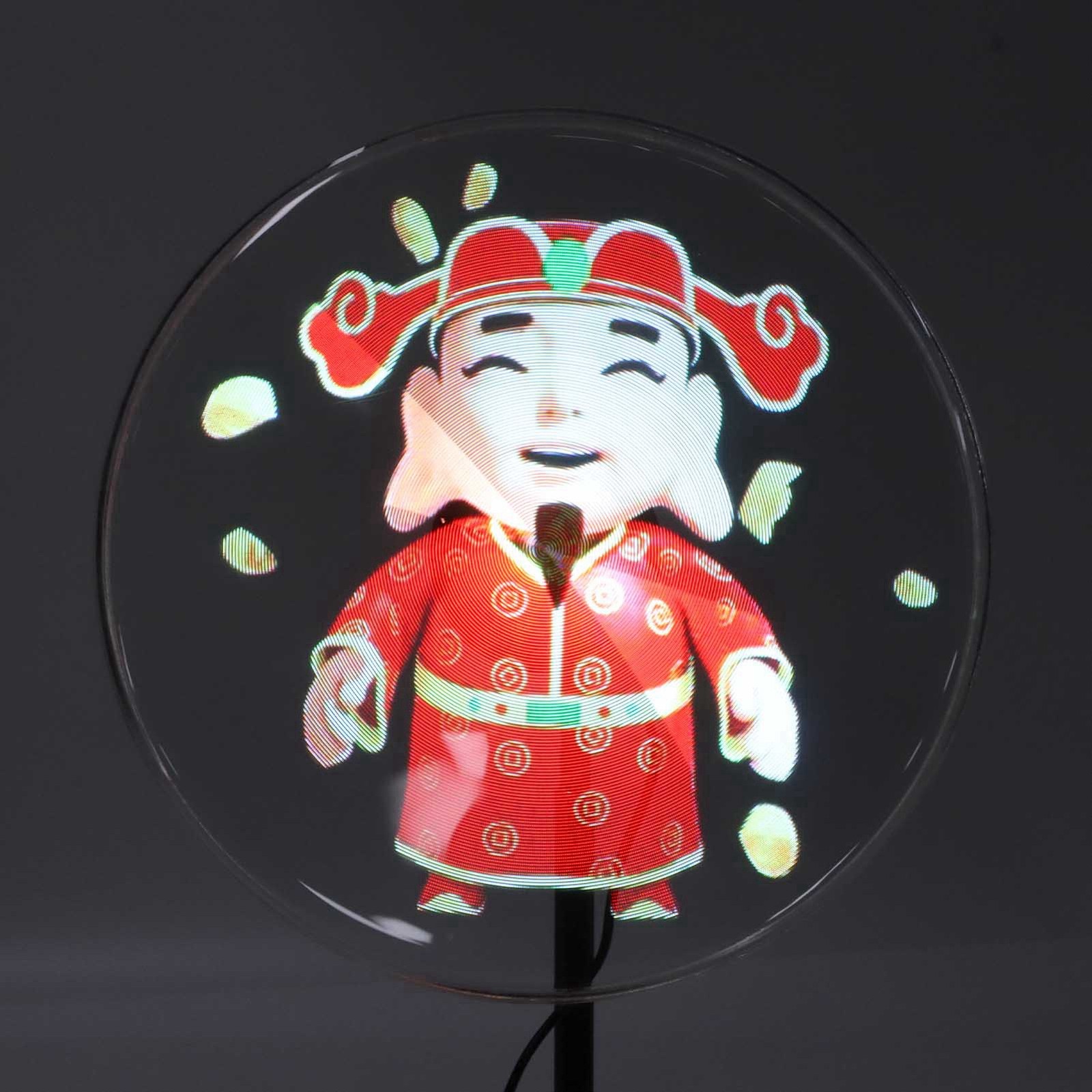 Holographic Advertising Projector 256×1024 176 Degree Visual Angle 256 LED FJDZ