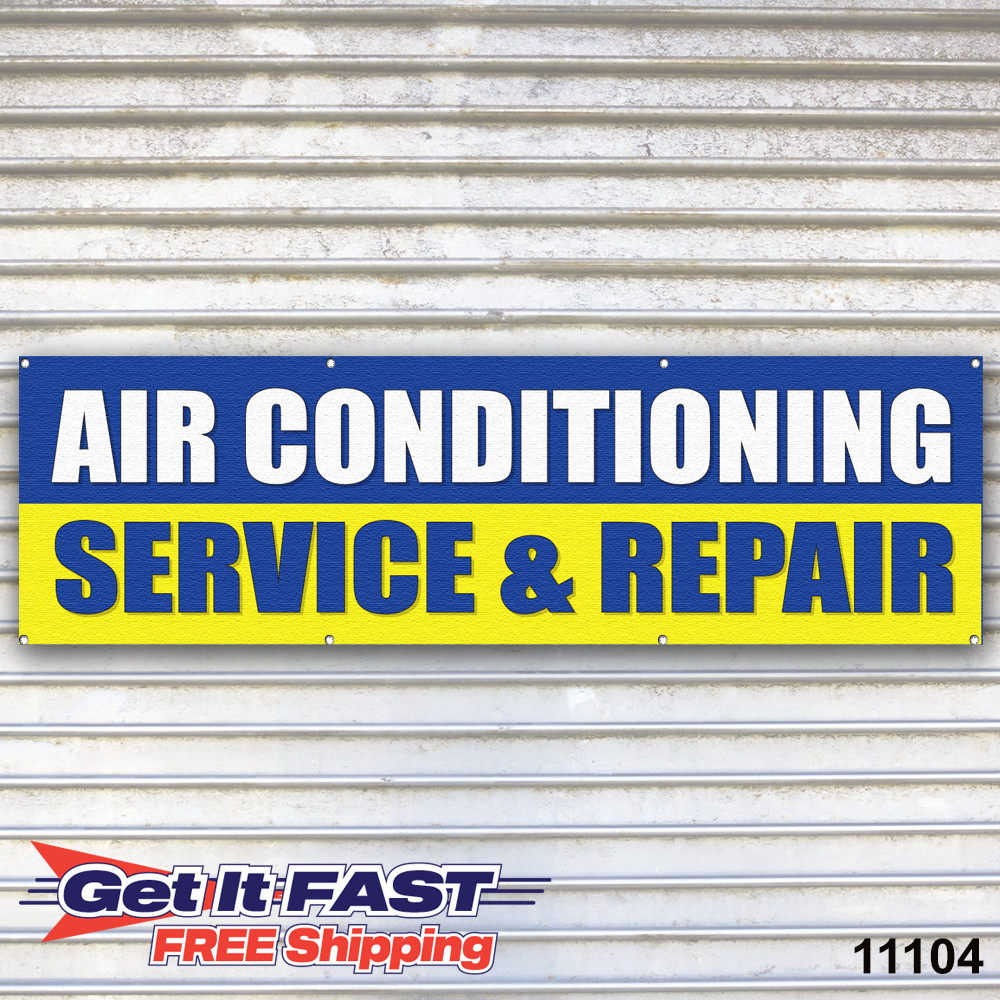 AIr Conditioning Service & Repair Banner Sign