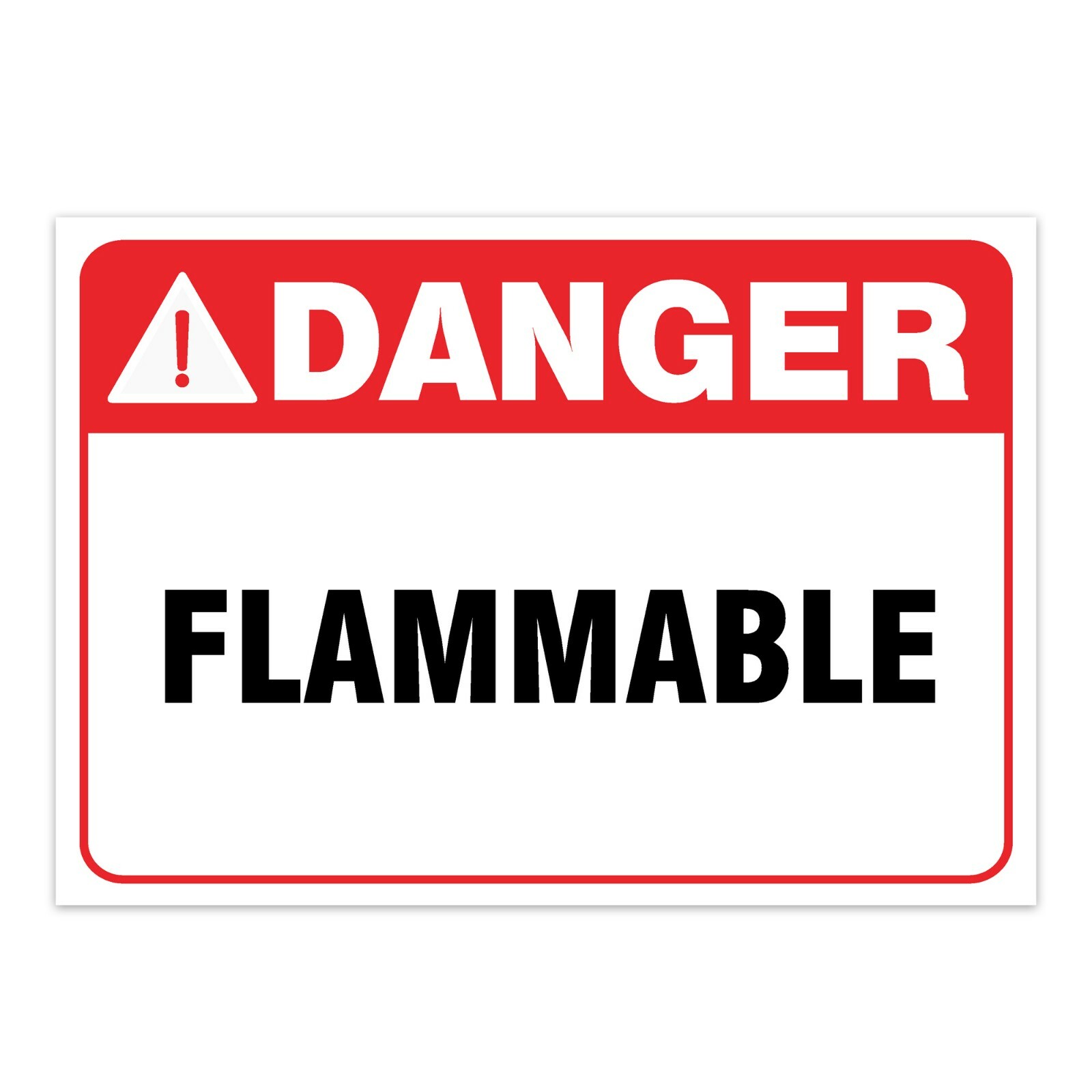 DANGER flammable Sign Vinyl Decal Window Wall Sticker Warehouse Safety Sign