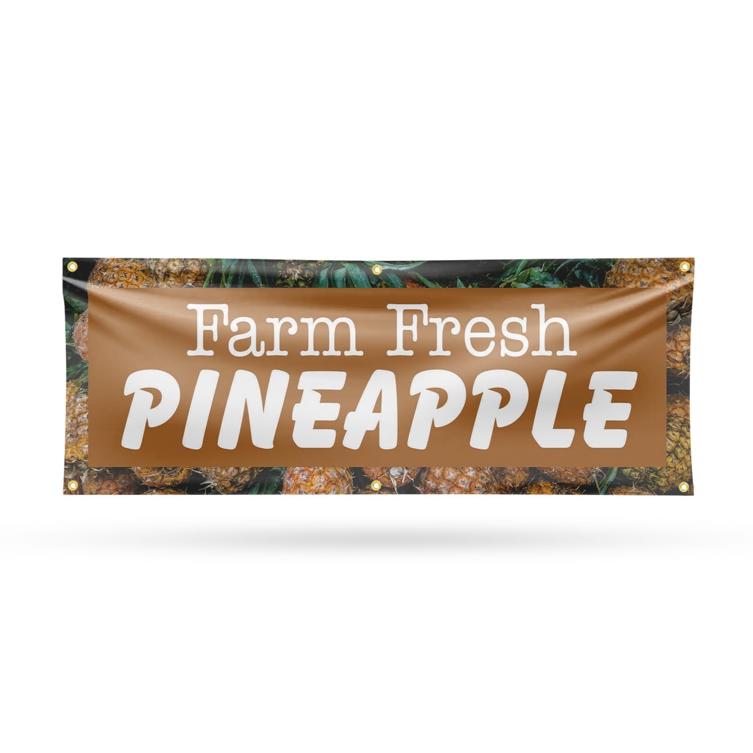 Farm Fresh Pineapples Banner Sign 24 Inch x 72 Inch | 13 oz Vinyl with Metal …