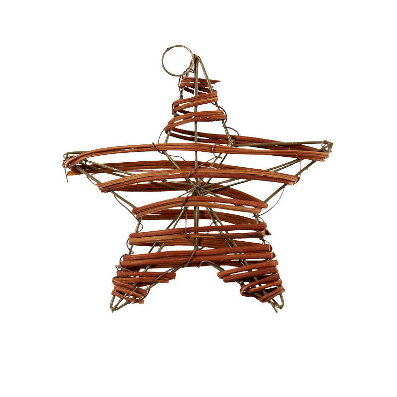 Natural Rattan and Metal Star