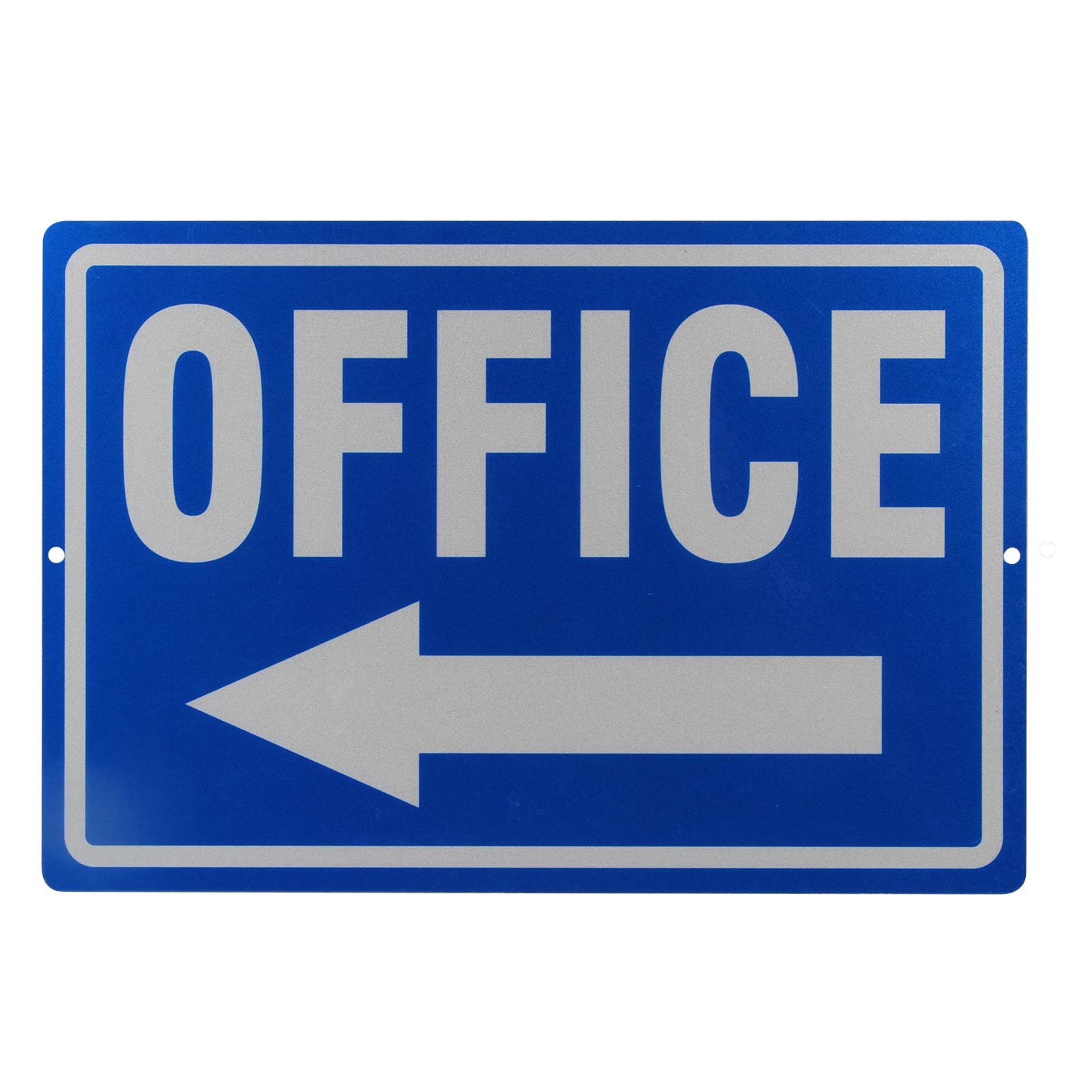 8×12 Inch 0.40 Mil Reflective Aluminum Office Left Arrow Sign Rust Free
