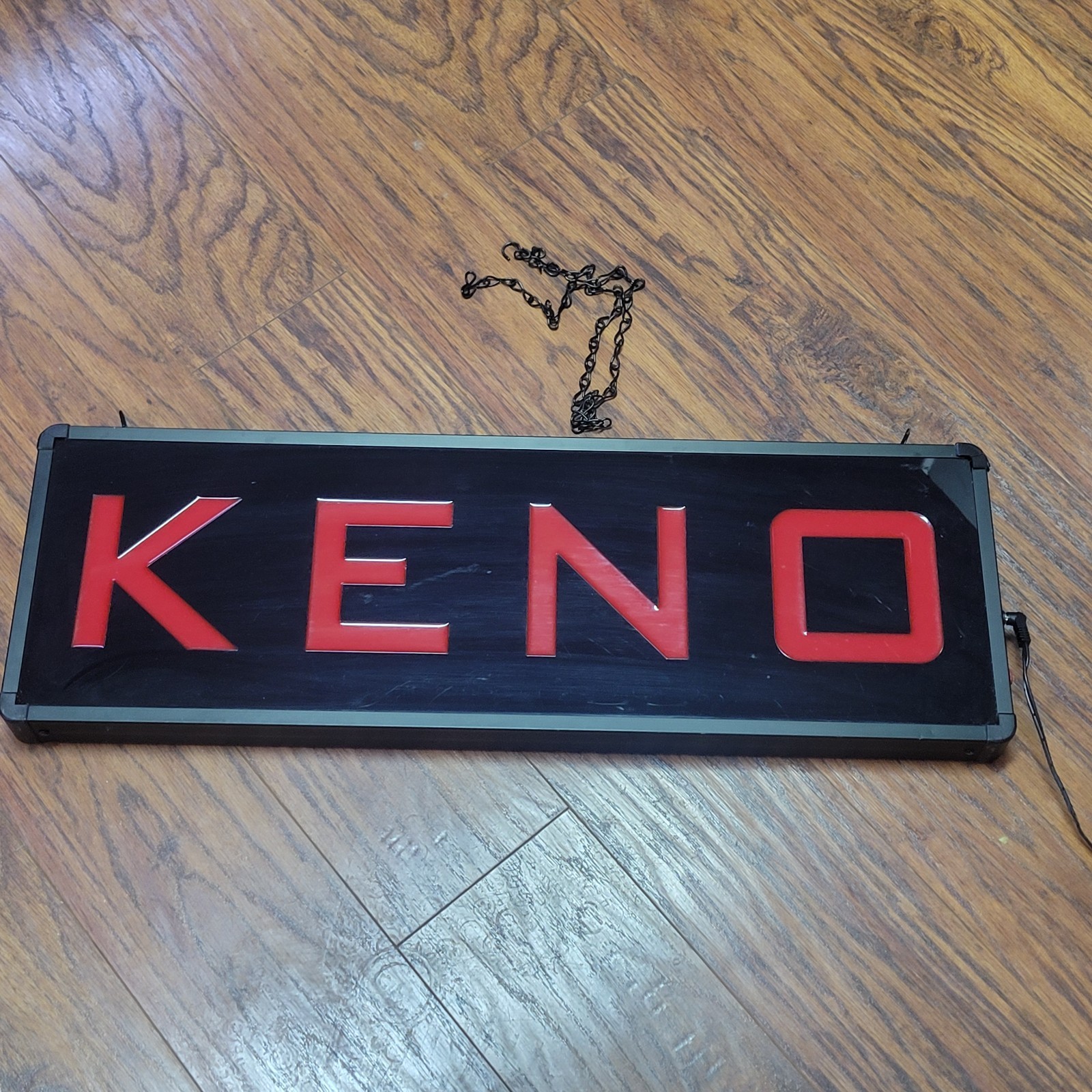 Keno Light Up Led Sign Store Window Lottery Sign Vintage Pro-Lite