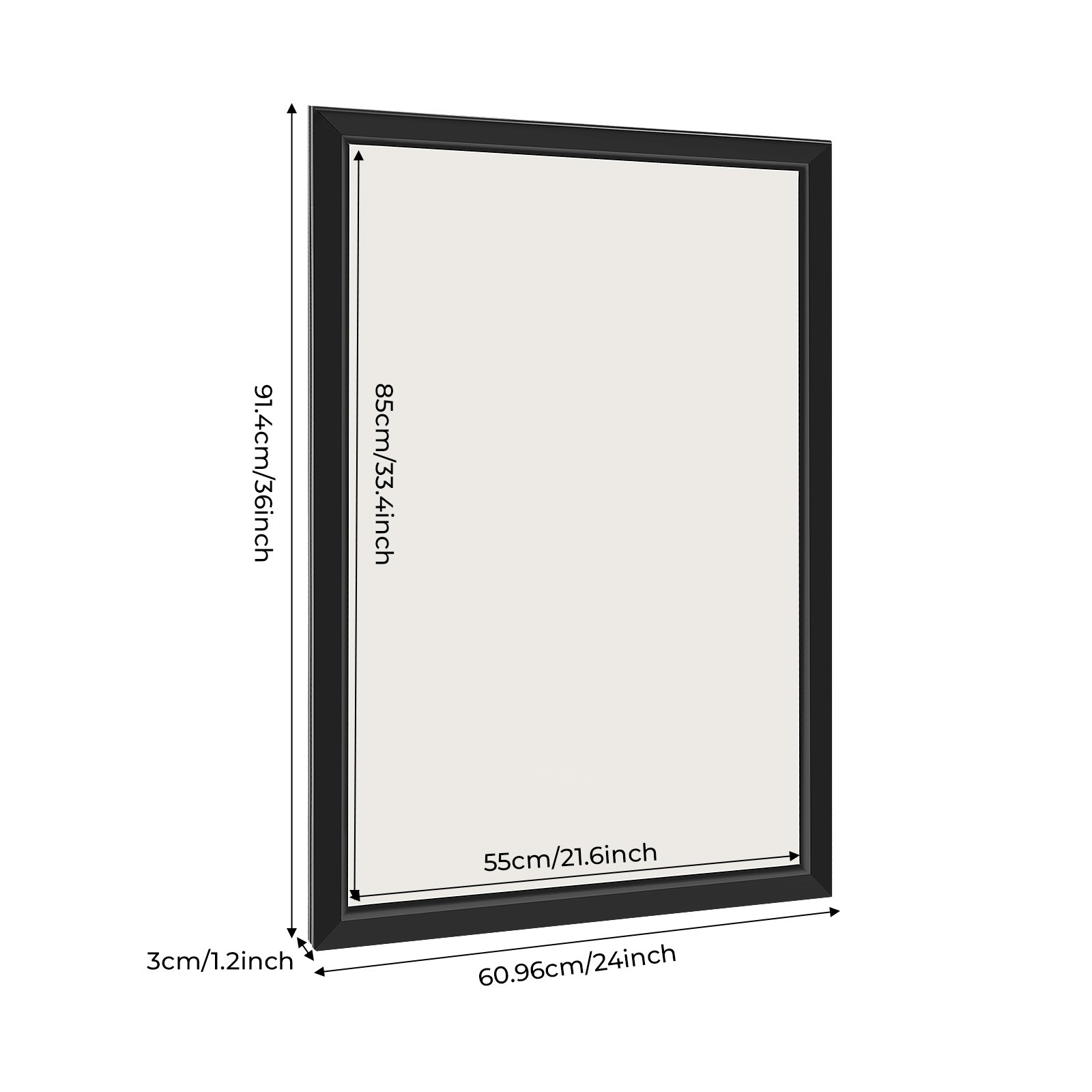 24×36″ LED Backlit Movie Poster Art Picture Frame Light Box Wall Mount