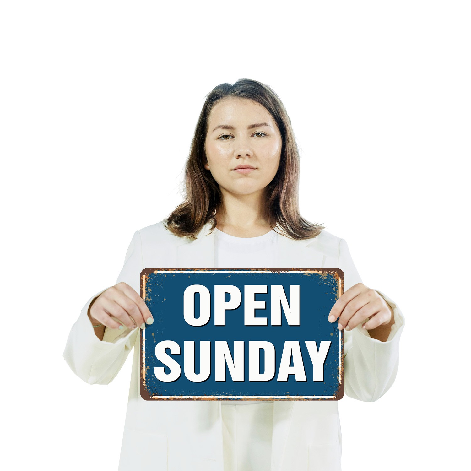 Open Sunday Street Sign Yes We Are Open Durable Perfect for shop Cafes Counters