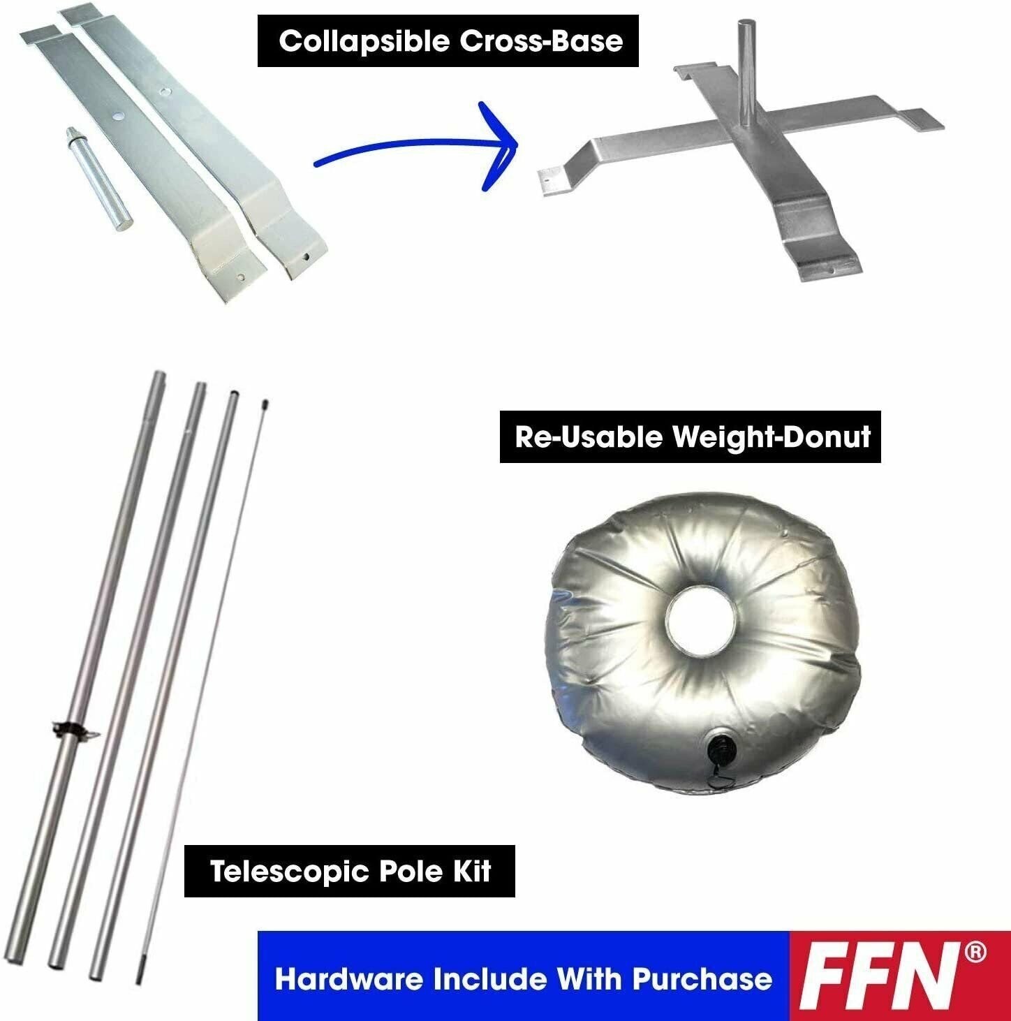 Sale Feather Flag Kit with Cross-Base and Weight-Donut, Outdoor Advertising…