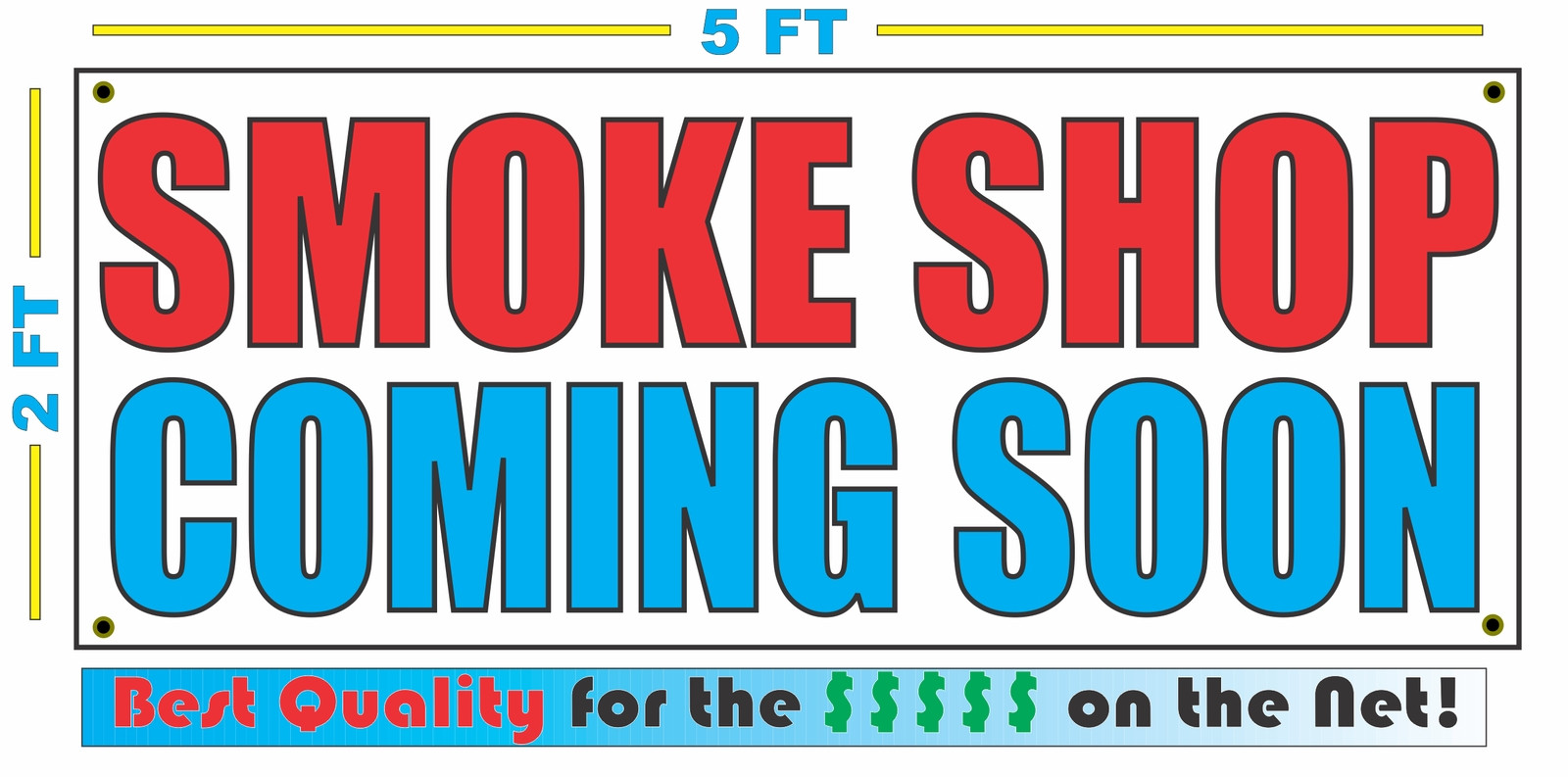 SMOKE SHOP COMING SOON Banner Sign NEW 2X5