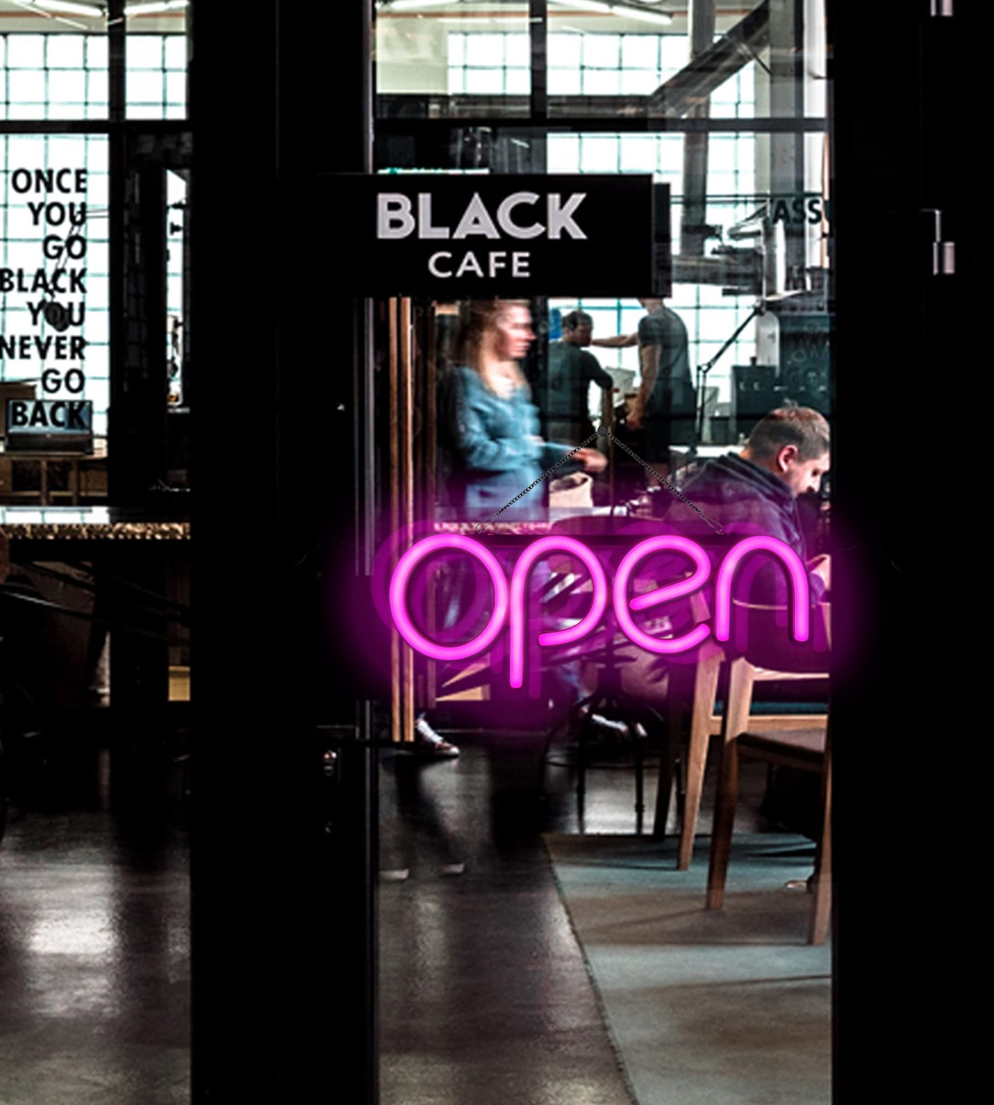 LED Neon Open Sign 16×6 Inch for Business, Restaurants, Shops, 12V Power, Ros…