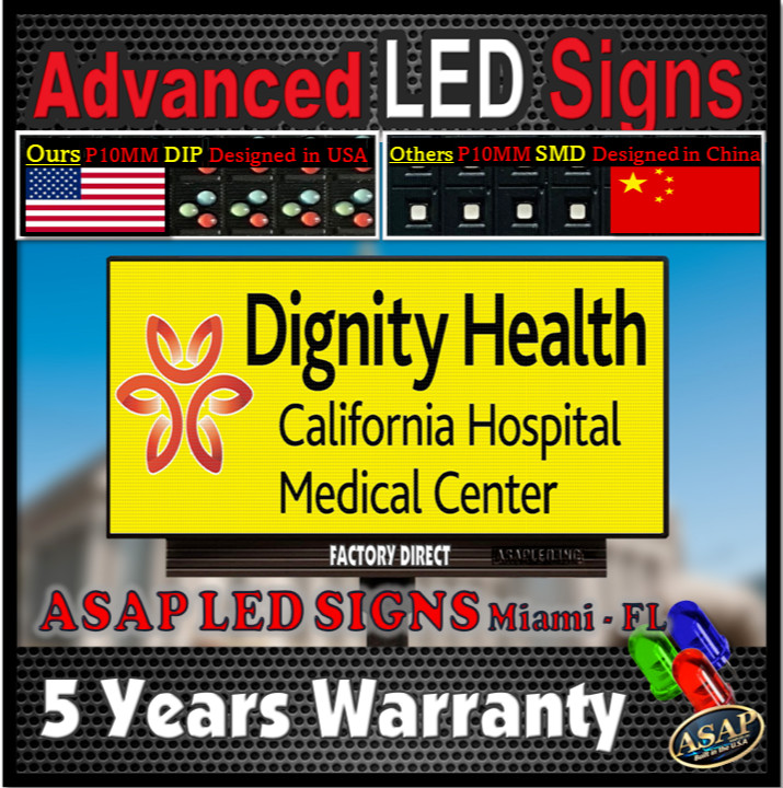 **38″ x 152″ Full Color Outdoor 10MM Programmable LED Digital Sign – 1-Sided**