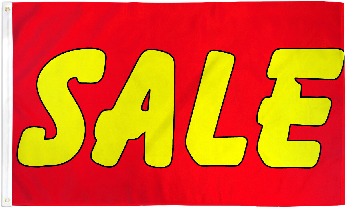 Sale Flag 3x5ft Sale Banner Sign Bandera de Venta Sale Here Flag Red Yellow
