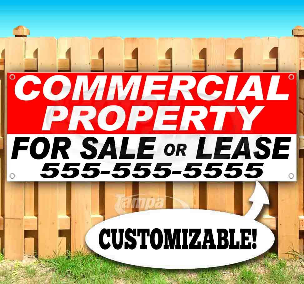 COMMERCIAL PROPERTY FOR SALE OR LEASE CUSTOM PH# Advertising Vinyl Banner Sign