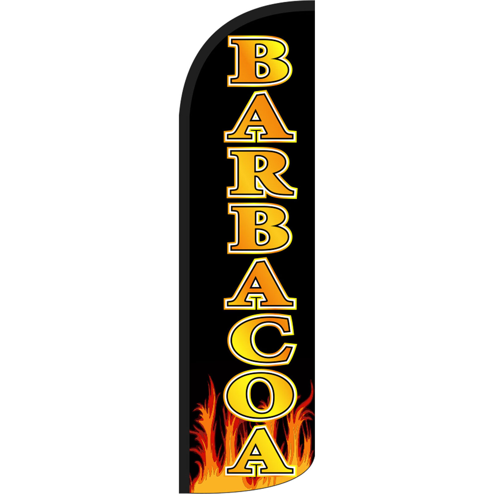 Barbacoa 3 ft X 11 1/2 ft Windless Swooper Flag (Flag Only)