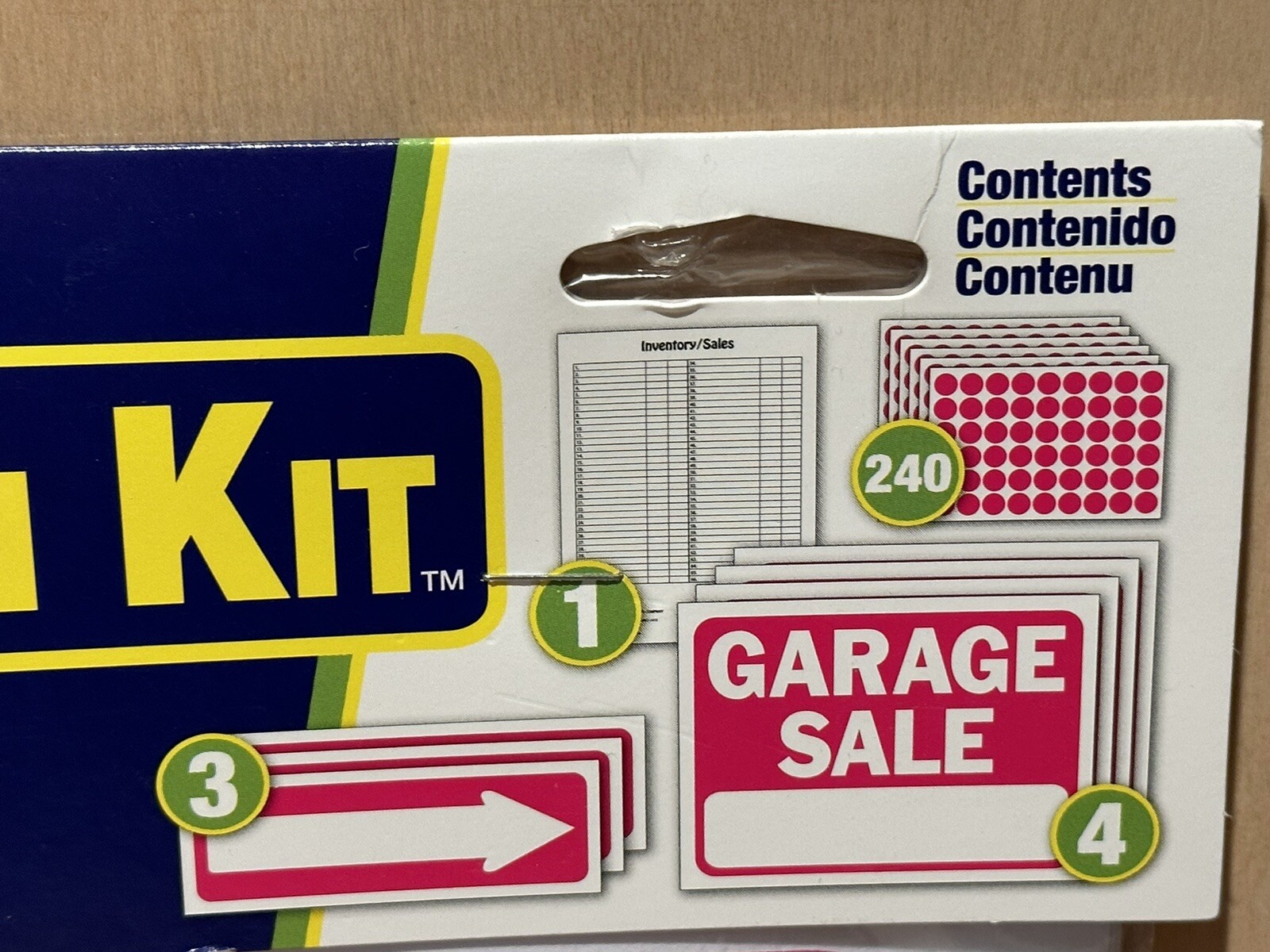 Hy-Ko Garage Sale Kit, 248 Pieces / 4- 9″ x 12″ Plastic Garage Sale Signs