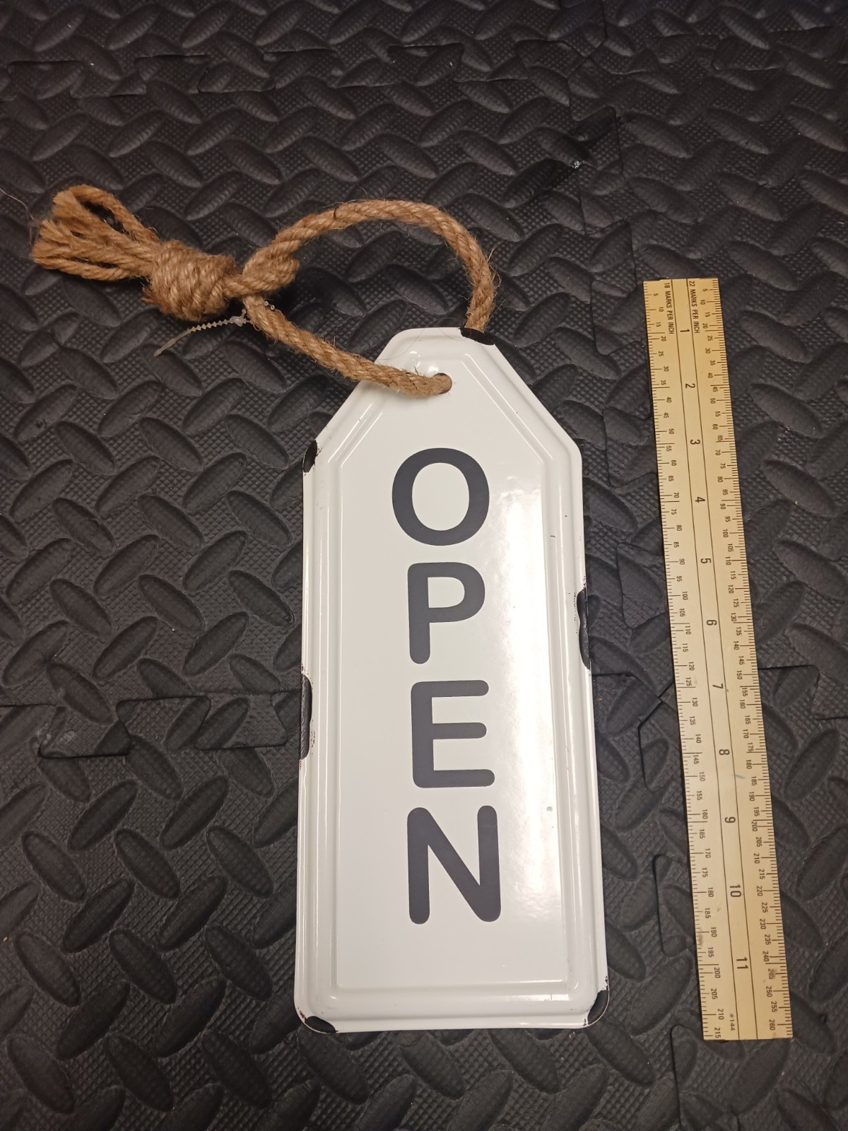 Tin Open And Closed Sign Business Sign Advertisement Memorabilia Sign Lot
