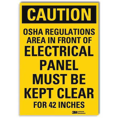 Lyle U4-1573-Rd_10X14 Safety Sign, 14 In Height, 10 In Width, Reflective