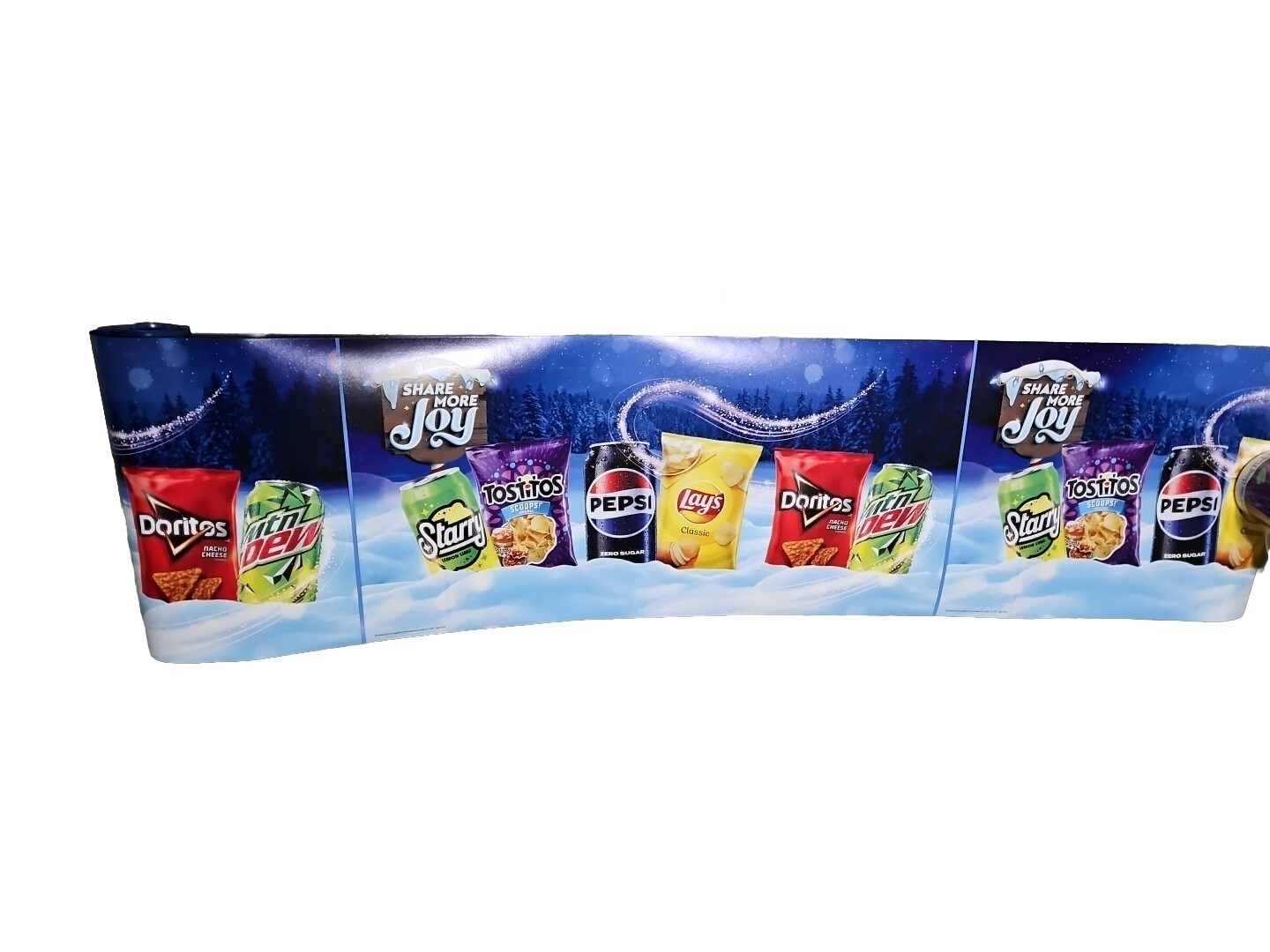 Pepsi Seasonal Promotional Banner 21ft Long x 12in Tall – Frito – Doritos