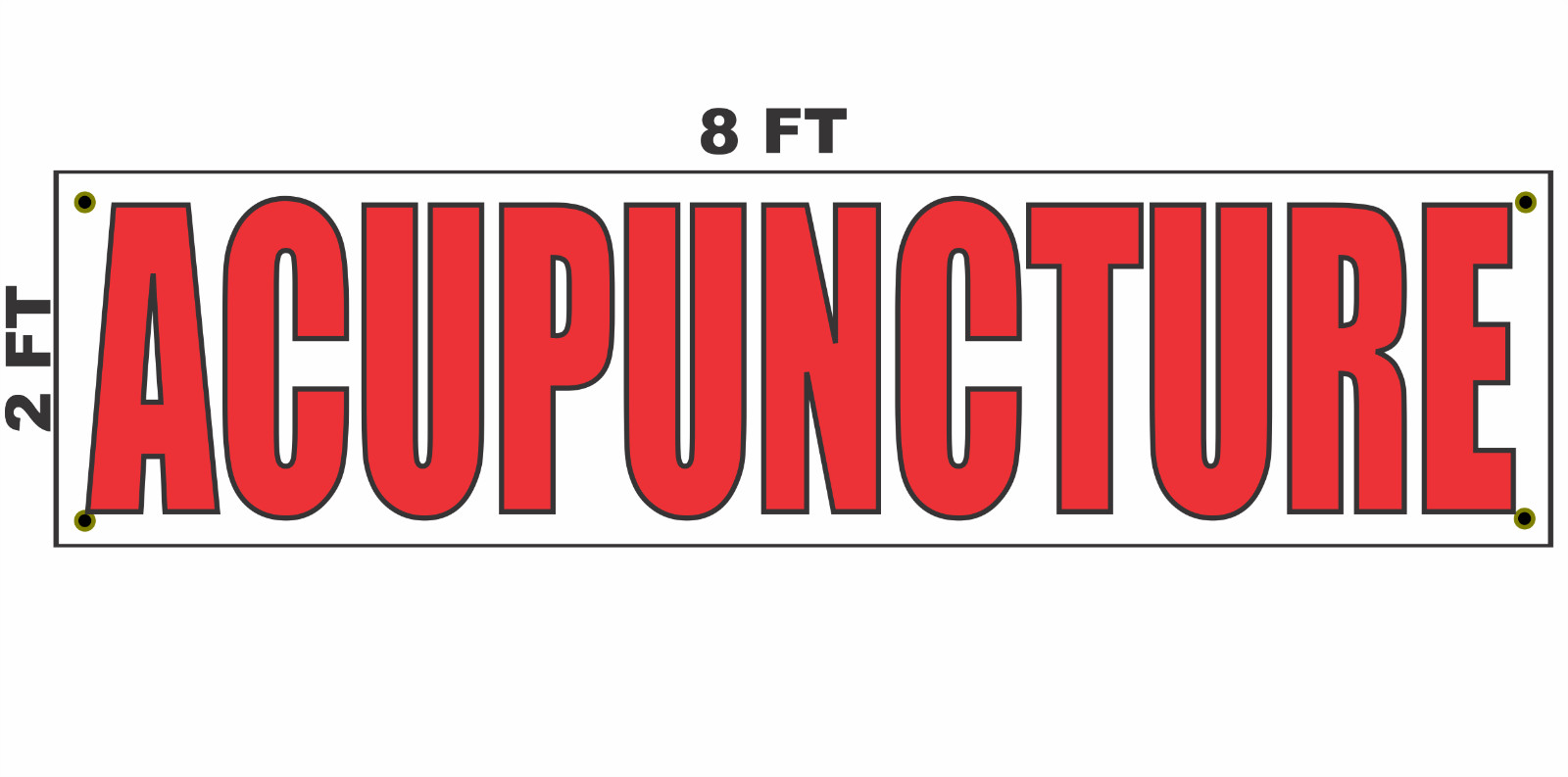 2×8 ACUPUNCTURE Banner Sign for Business Shop Store Front Clinic